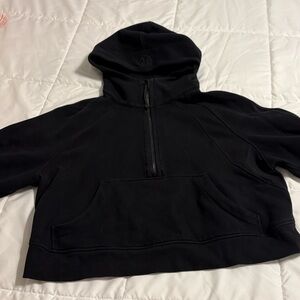 lululemon size 4 black half zip hoodie